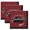 Creative Converting School Spirit Burgundy Graduation Beverage Napkins 108 Count